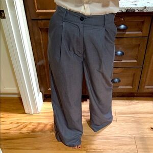 Gray Pleated Pants